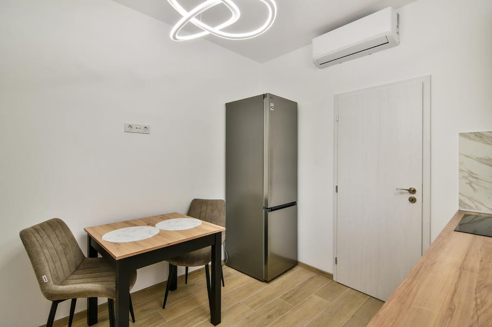 Dining area, air conditioner