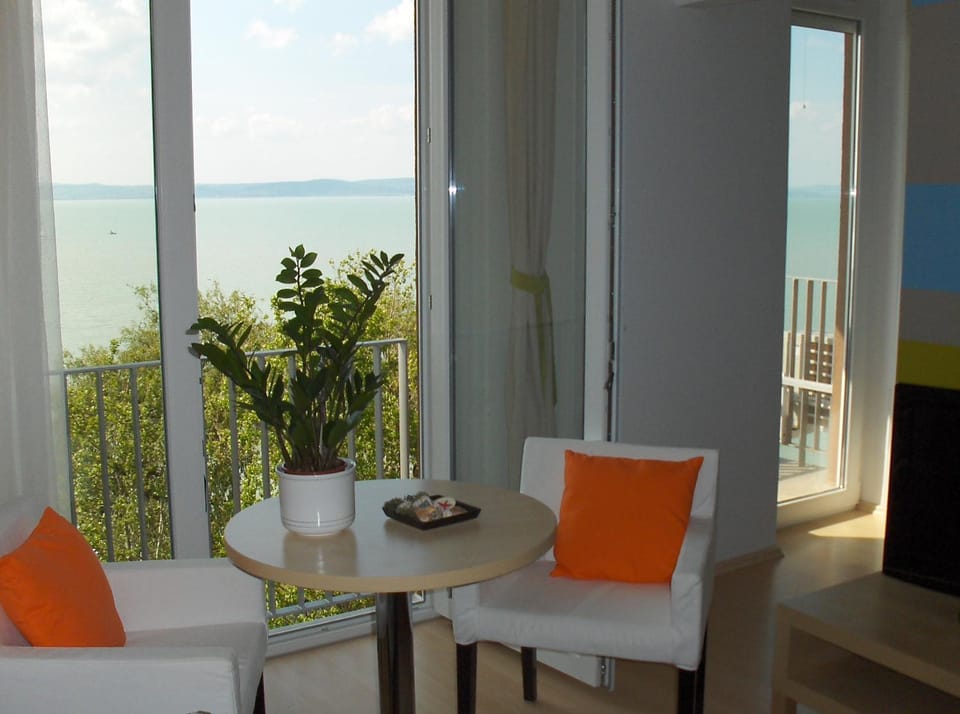 Balcony/Terrace, Living room, Lake view