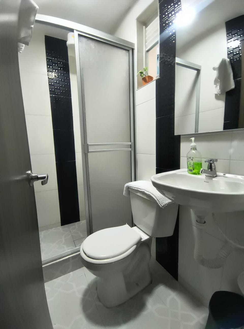 Shower, Toilet, towels
