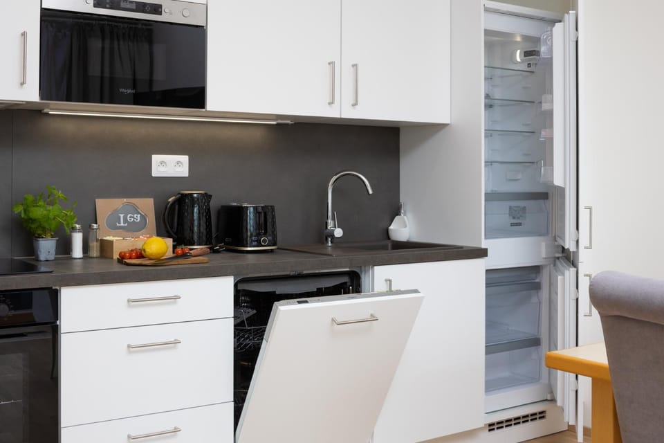 dishwasher, toaster, kitchen