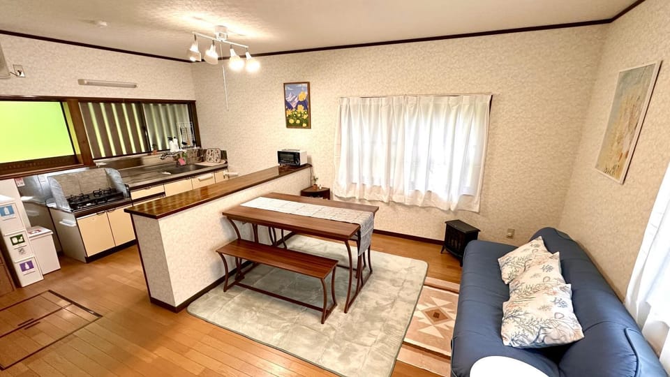 Kitchen or kitchenette, Living room, Other, Photo of the whole room, Seating area, Dining area, furniture, stove