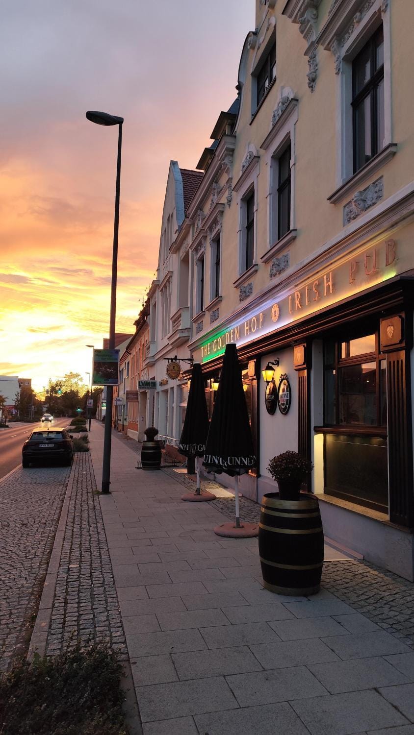 Property building, Restaurant/places to eat, Sunset