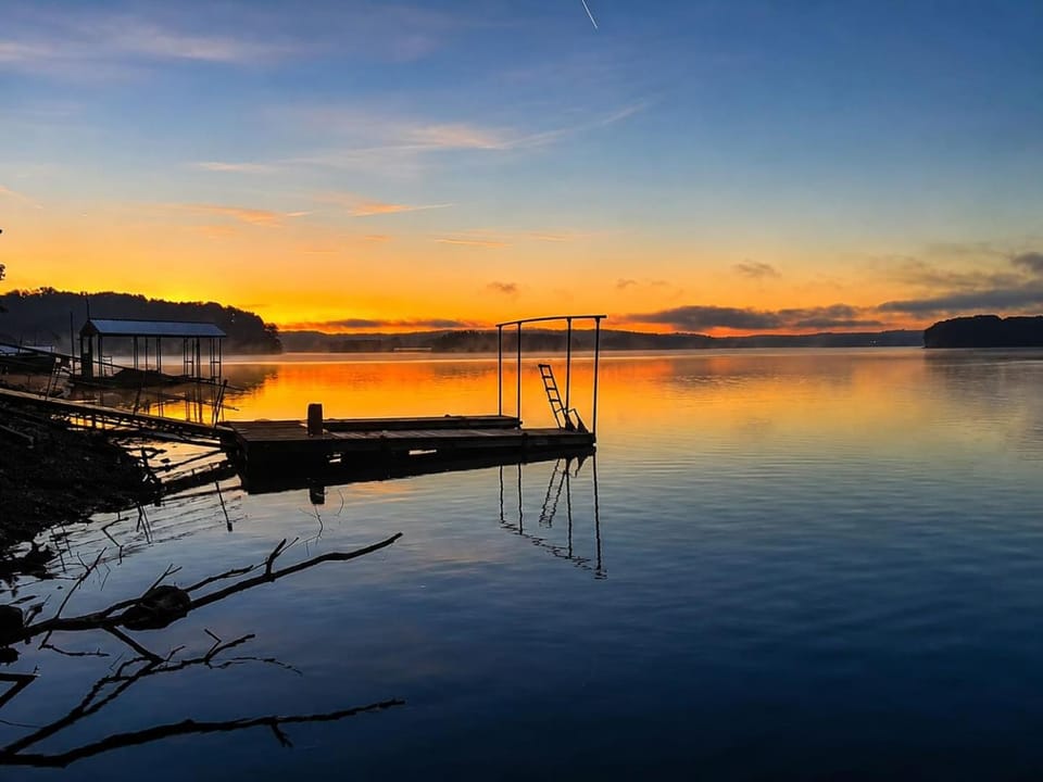 Day, Natural landscape, Lake view, Sunrise, Sunset