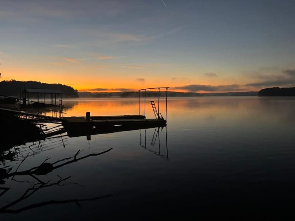 Natural landscape, Lake view, Sunrise, Sunset