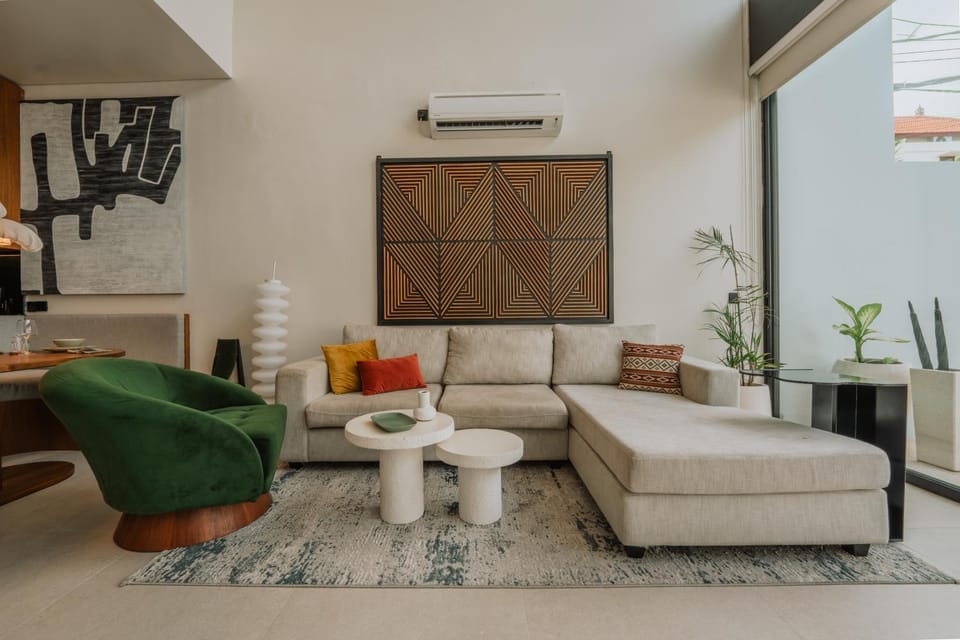 Living room, air conditioner, air conditioner
