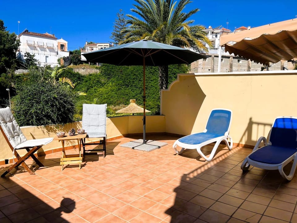 Pool view, sunbed