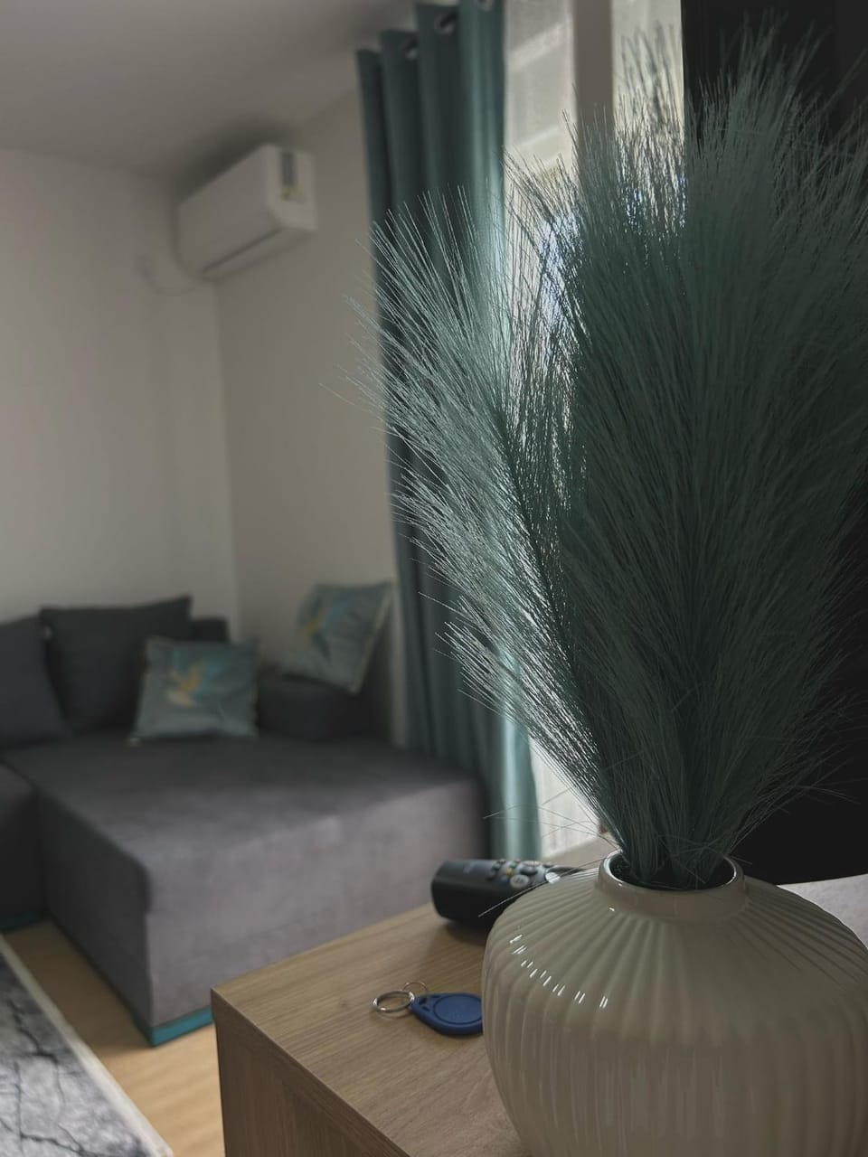 Living room, Seating area, air conditioner