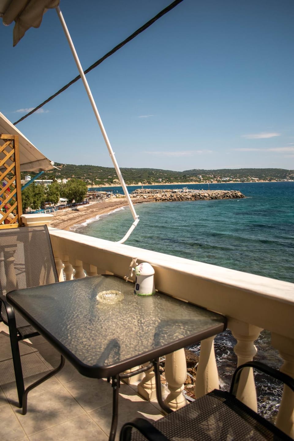 Natural landscape, View (from property/room), Balcony/Terrace, Beach, Sea view
