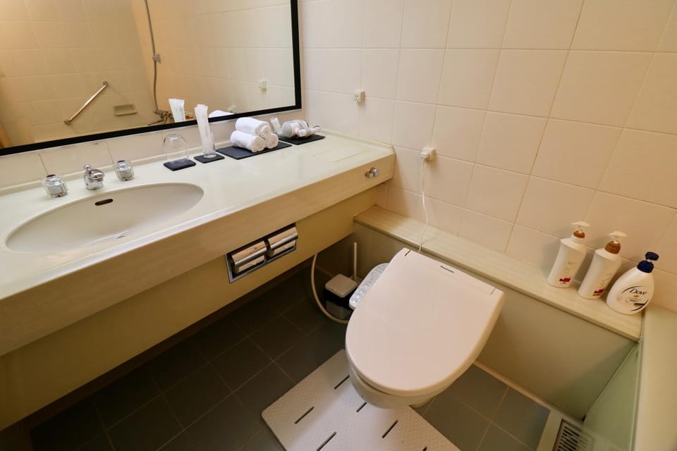 Toilet, Bathroom, towels