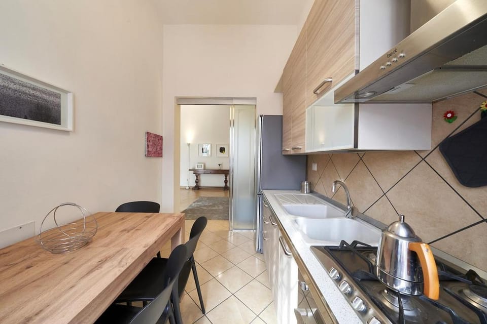 Kitchen or kitchenette, oven, stove