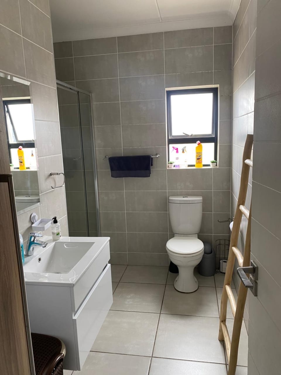 Shower, Toilet, towels