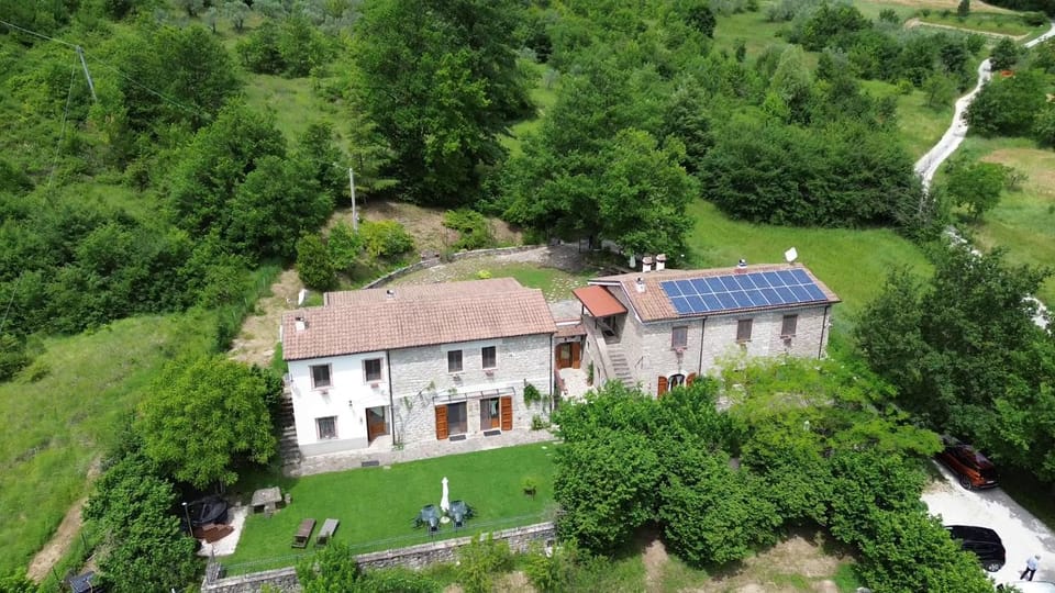 Property building, Natural landscape, Bird's eye view