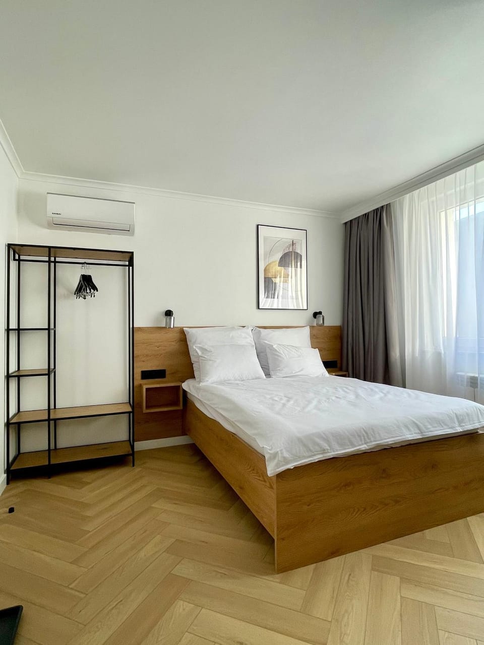 Bed, Photo of the whole room, Bedroom, wardrobe