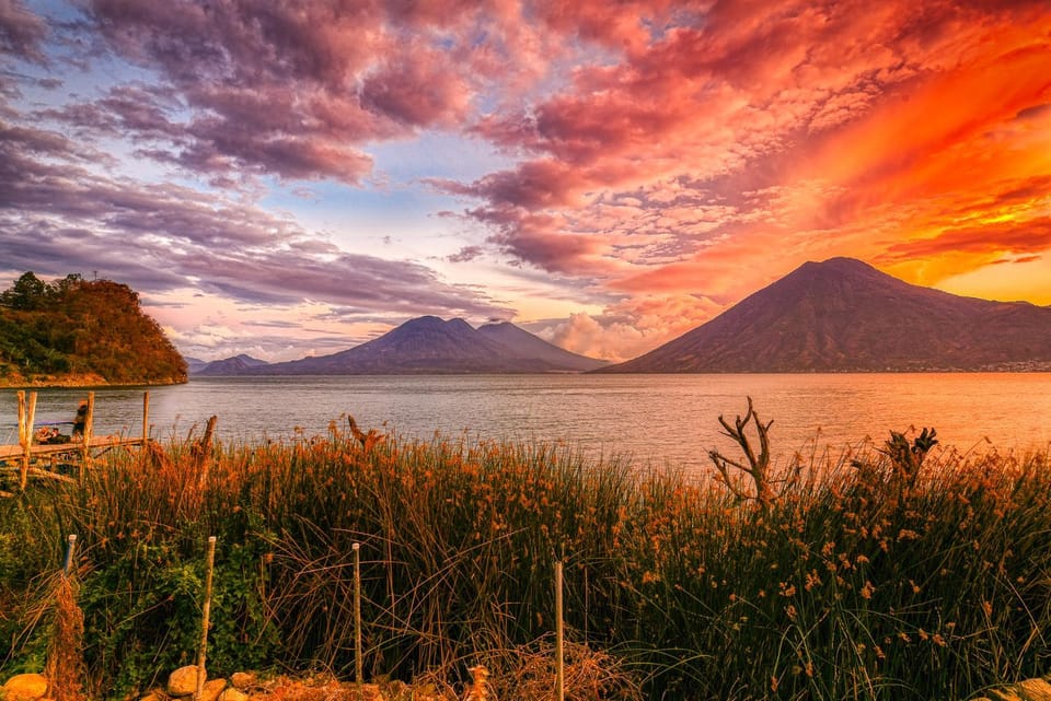 Lake view, Sunset