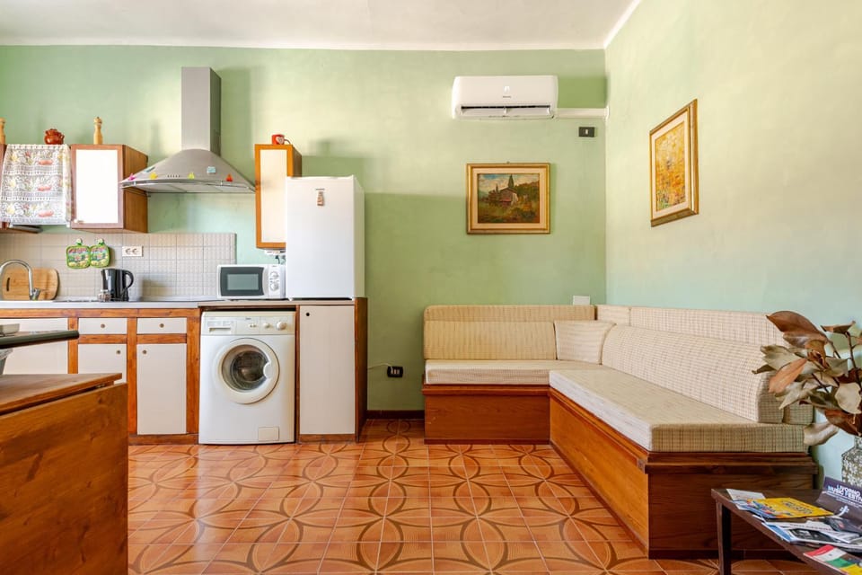 Living room, kitchen