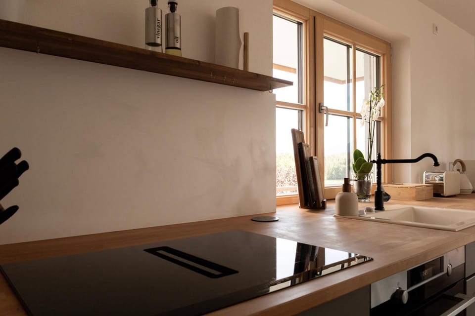 Kitchen or kitchenette, Dining area, stove