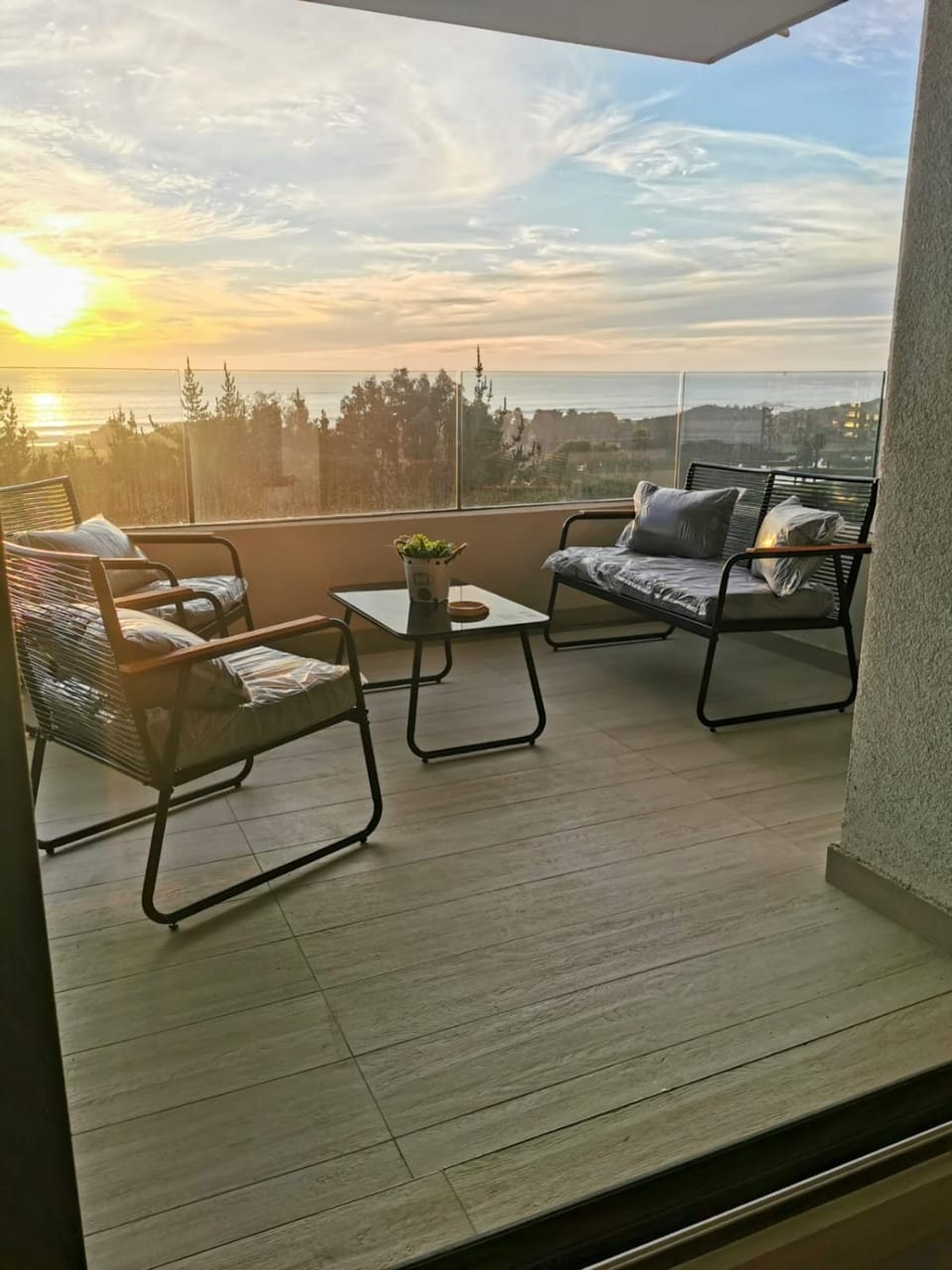 View (from property/room), Balcony/Terrace, Sunset