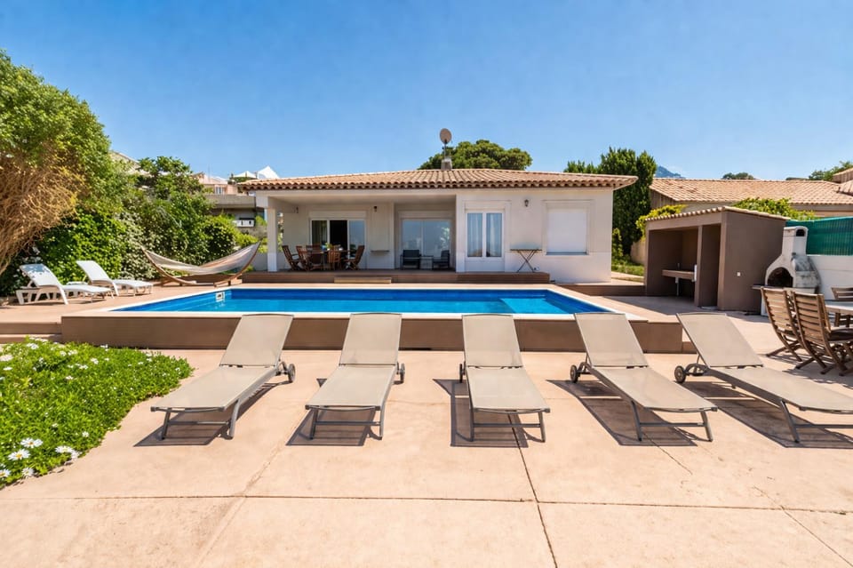 Property building, Patio, Swimming pool