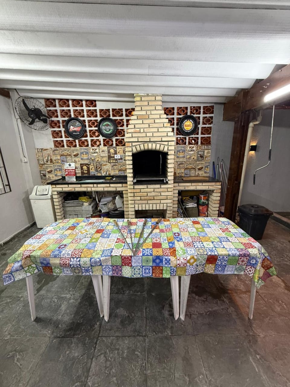 BBQ facilities, Dining area