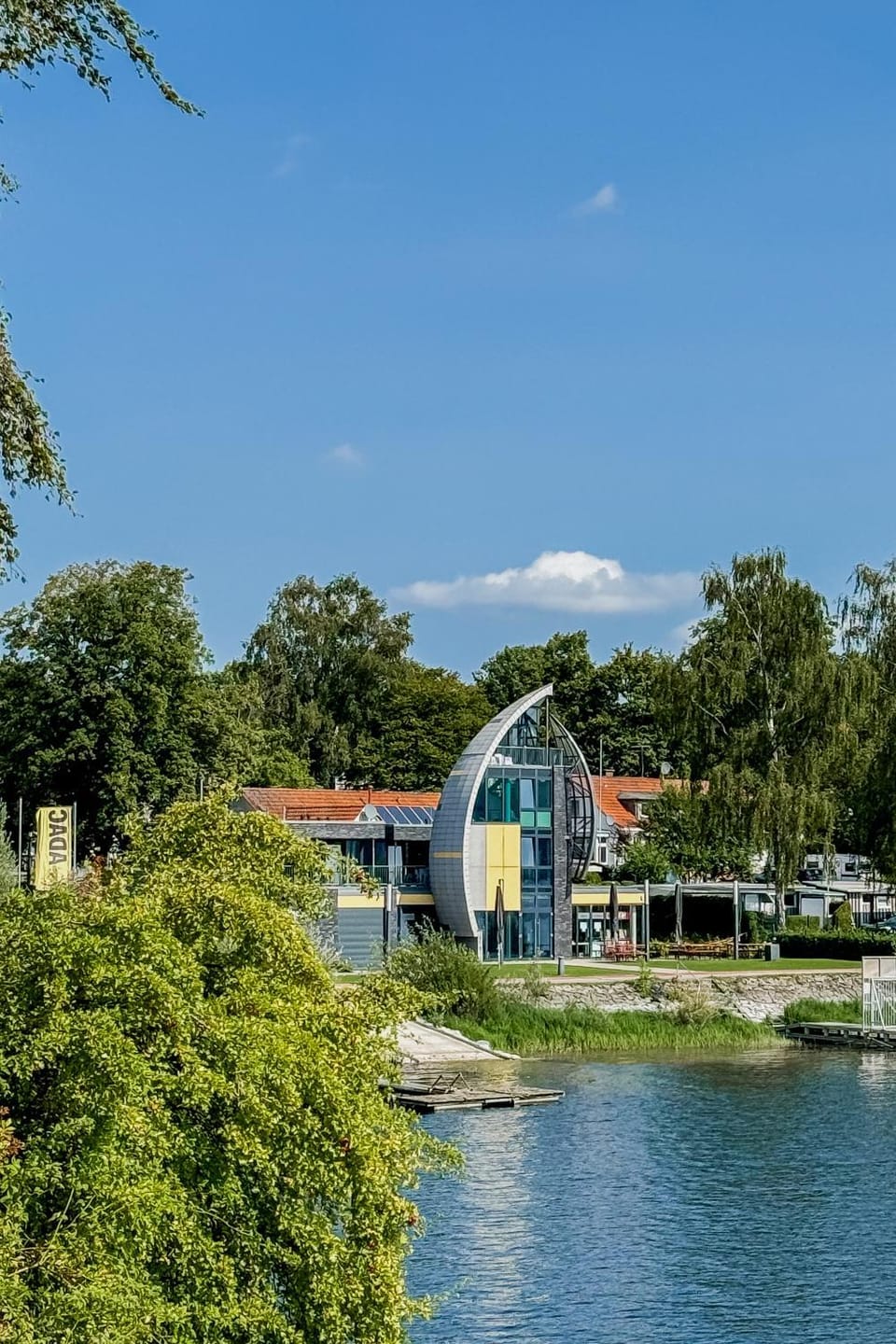 Property building, Natural landscape, Lake view