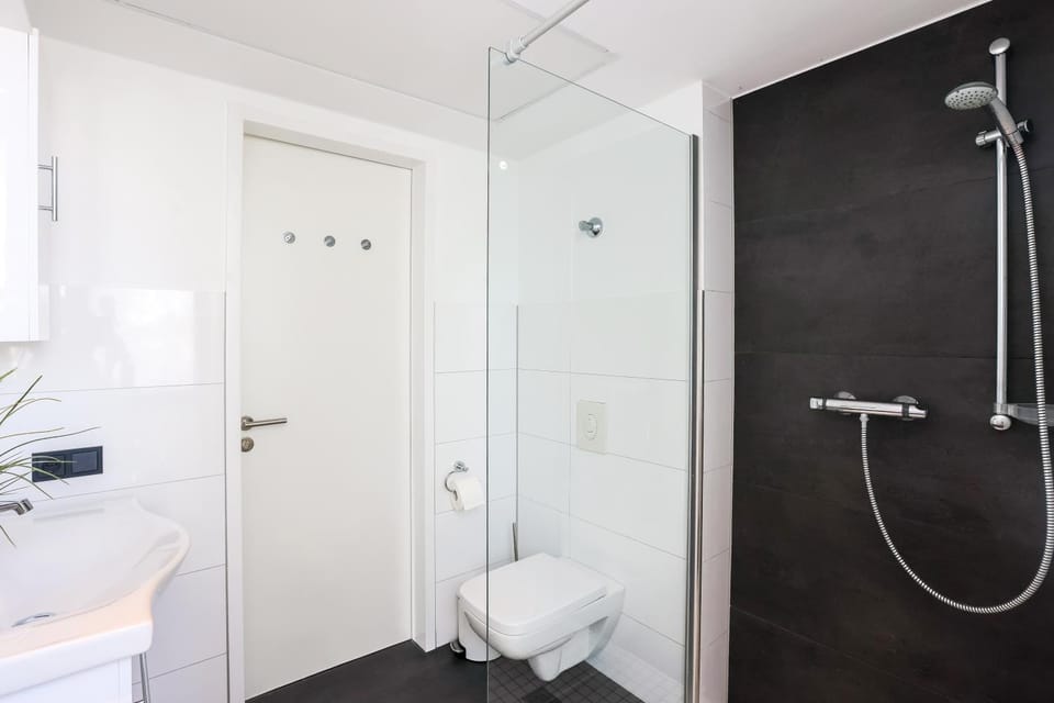 Shower, Toilet, Bathroom, towels