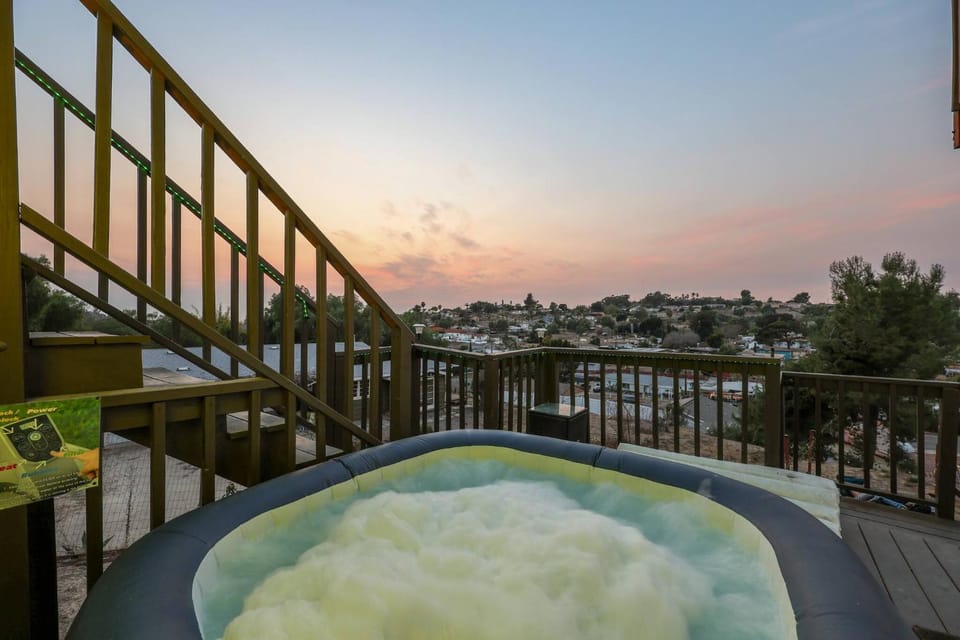 Hot Tub, Sunset