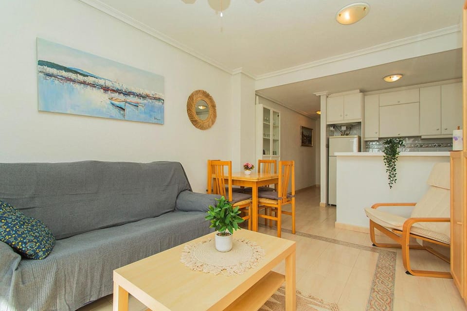 Kitchen or kitchenette, Living room, Seating area