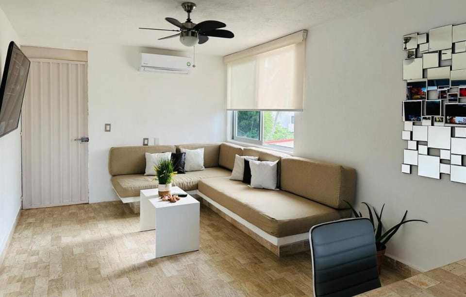 Living room, air conditioner