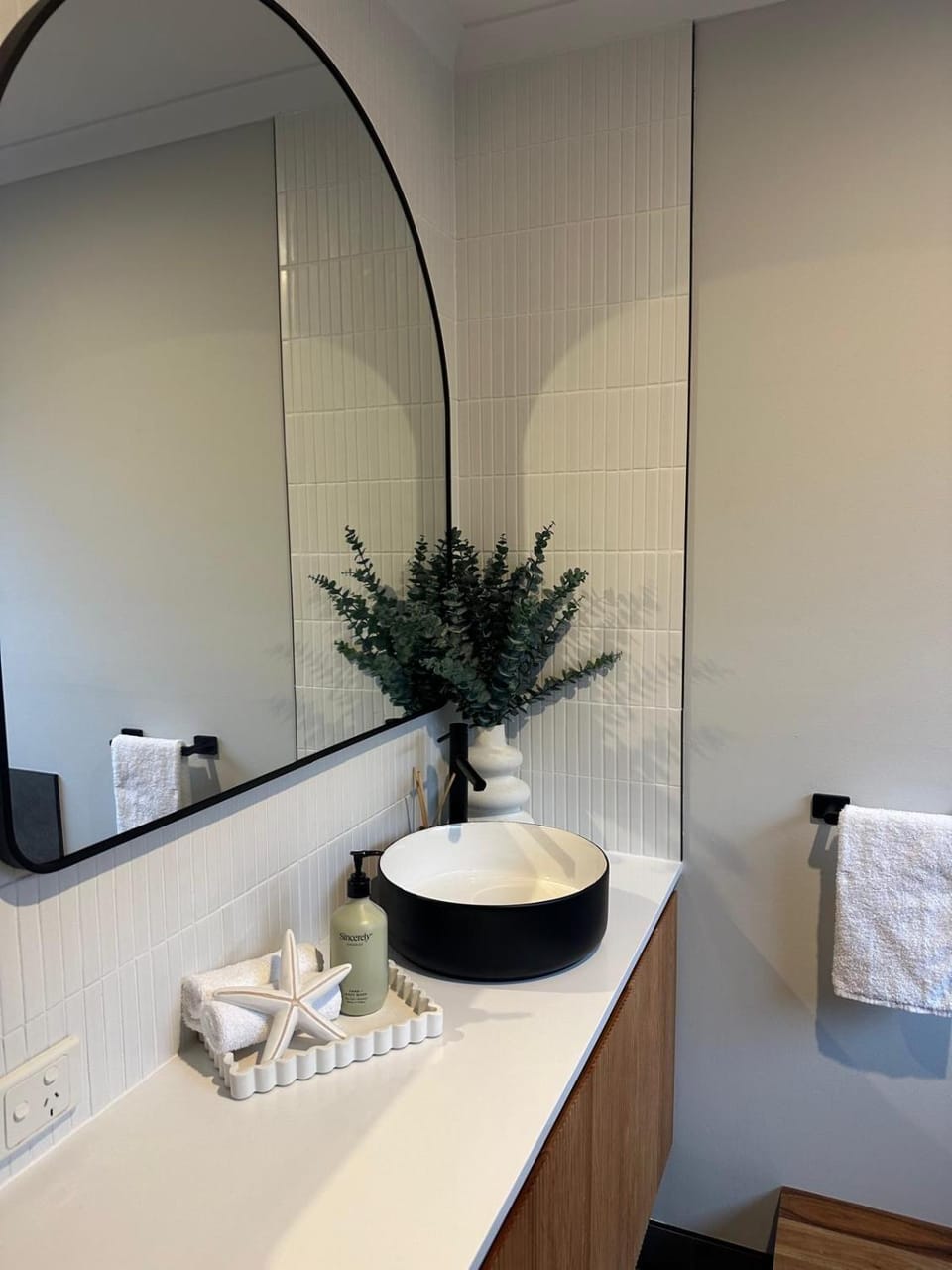 Bathroom, towels