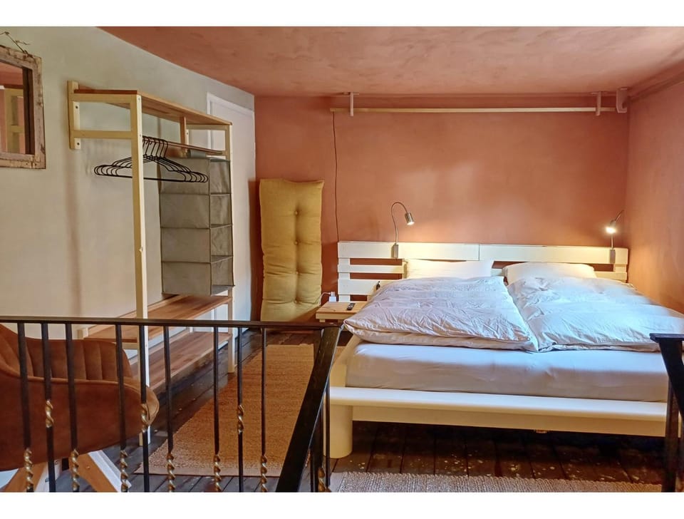 Bed, Photo of the whole room, Bedroom, wardrobe