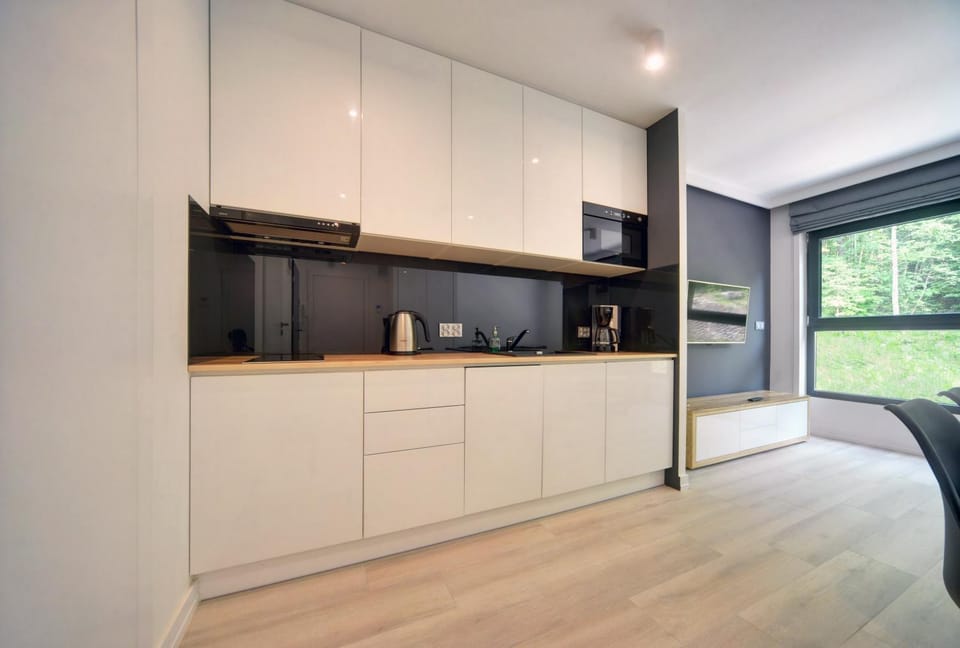 Coffee/tea facilities, Kitchen or kitchenette, stove