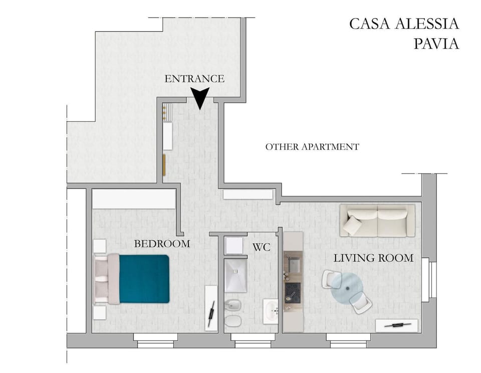 Floor plan, Text overlay