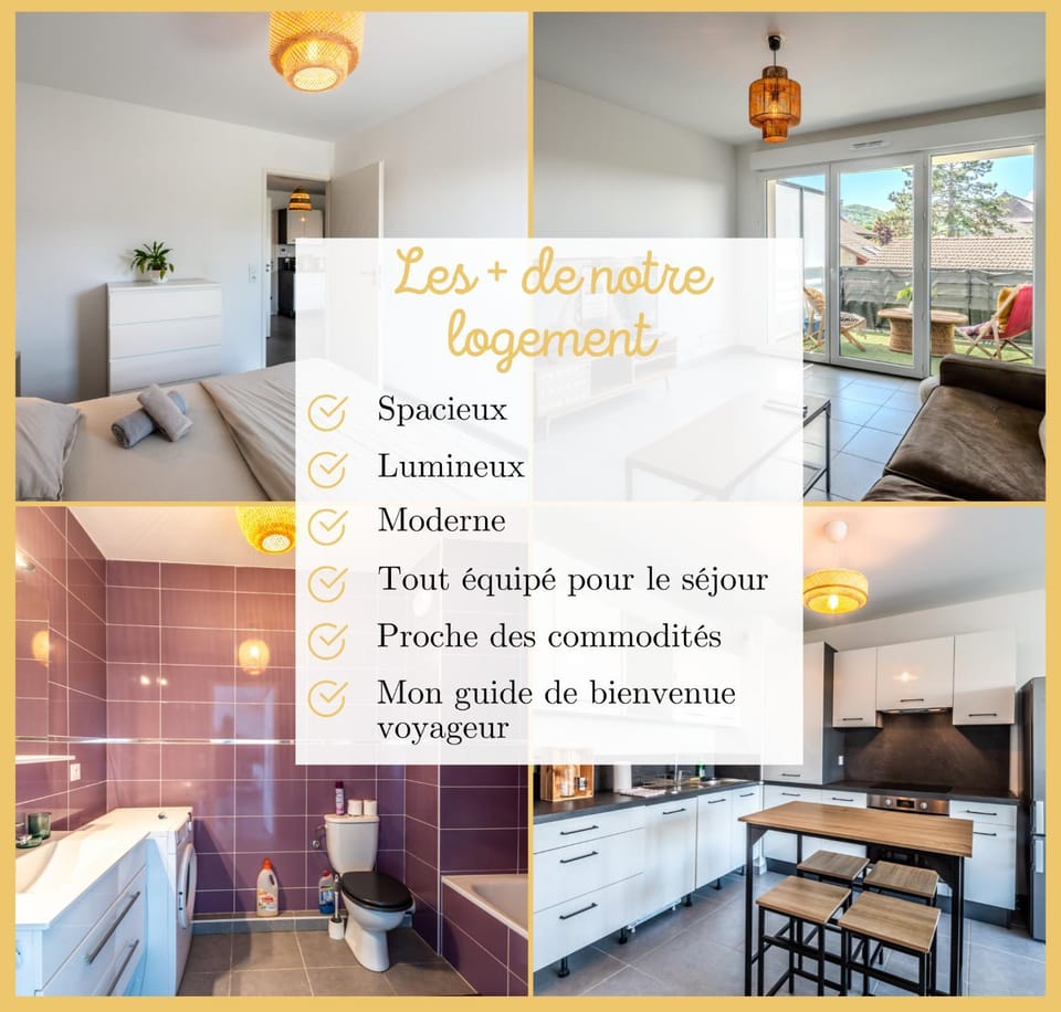 Le Balcon du Jura I T2 I Bons-en-Chablais Apartment in Haute-Savoie