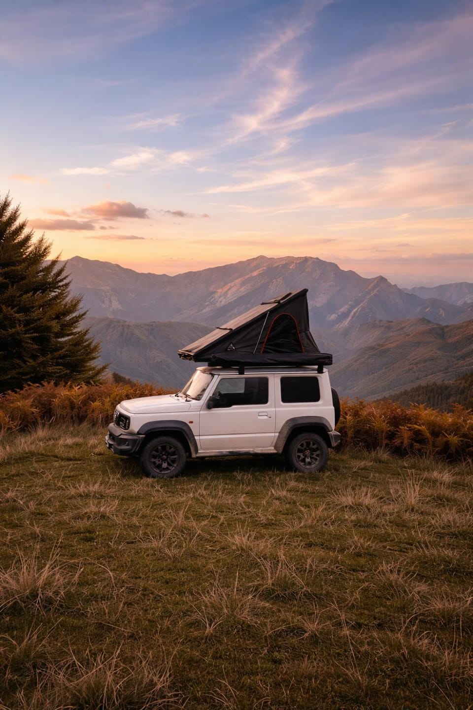 Natural landscape, Mountain view, Sunrise, Sunset