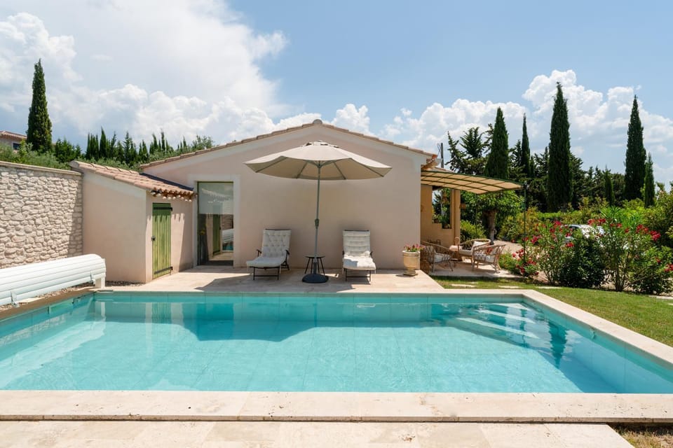 Property building, Living room, Swimming pool