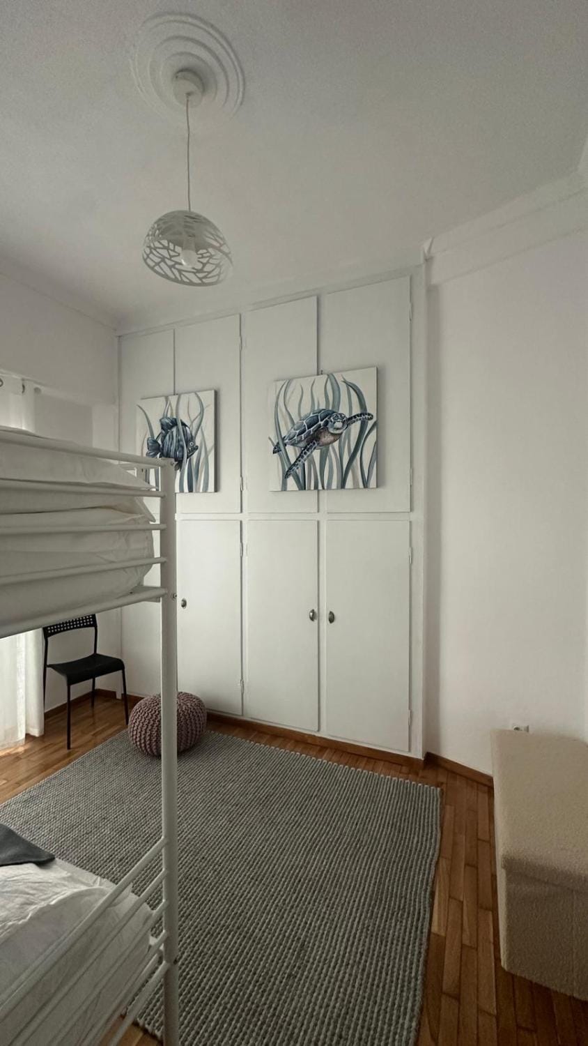 Bed, Photo of the whole room, Bedroom, bunk bed, wardrobe