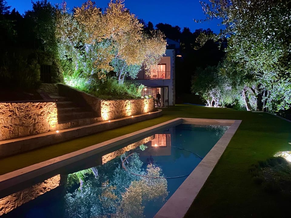 Night, Swimming pool