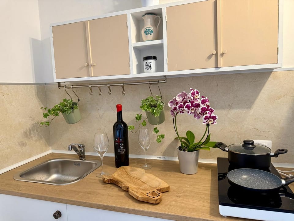 Kitchen or kitchenette, Food and drinks, Drinks, Alcoholic drinks, stove