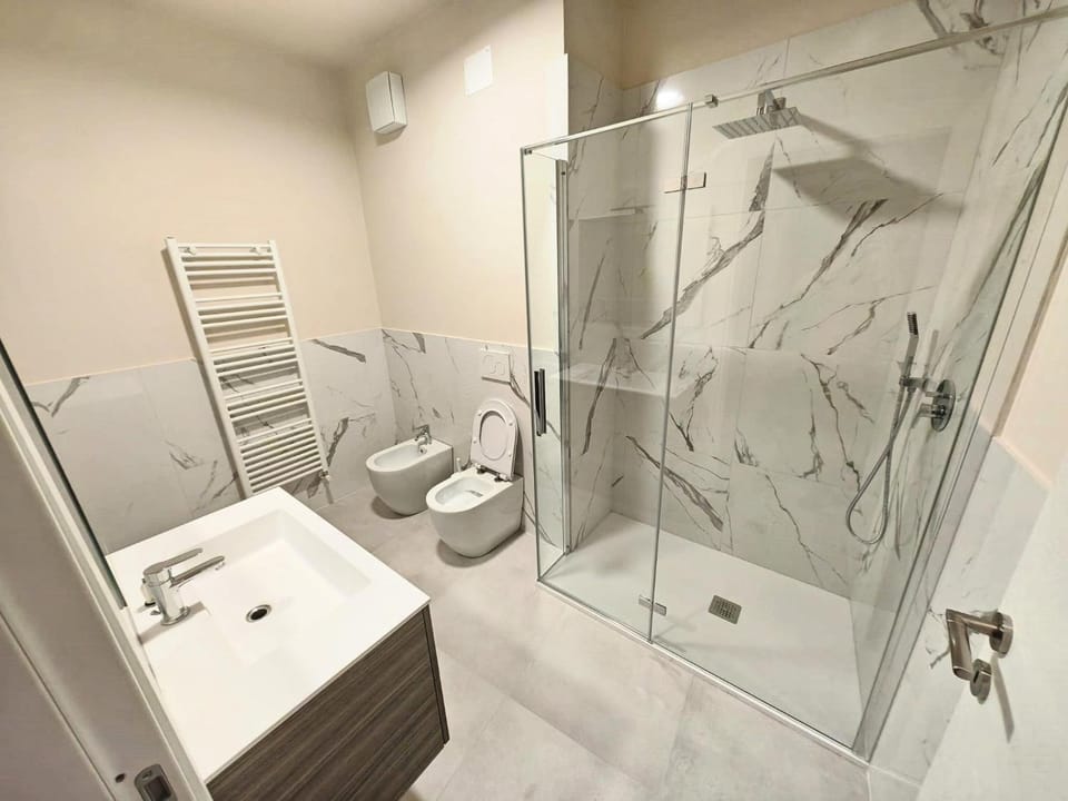 Shower, Toilet, Bathroom, towels