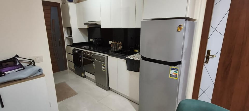 Kitchen or kitchenette, dishwasher, minibar, oven, stove