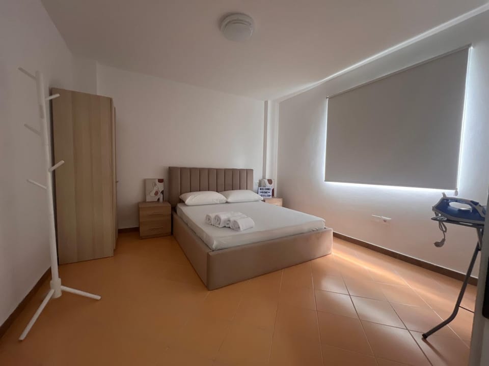 Bed, Bedroom, young children, flat iron, locker, towels, trouser press, wardrobe, wedding