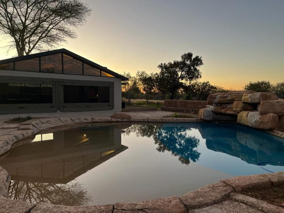 Swimming pool, Sunset