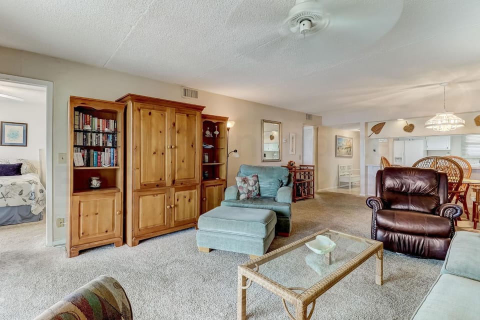 Ocean view from the master bedroom and living room with a spacious balcony 303 Atlantis House in Fernandina Beach