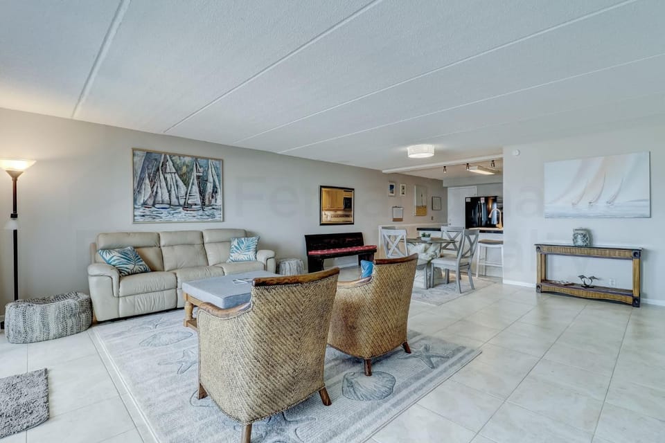 Direct beach access, oceanviews galore and has enough beds for your entire family! 445 Amelia by the Sea House in Fernandina Beach