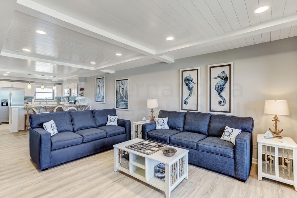 Fully Renovated oceanfront getaway with a modern coastal feel and amazing ocean views! 782 Amelia by the Sea House in Fernandina Beach