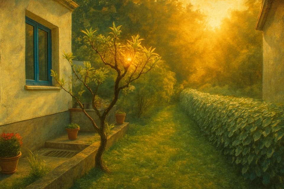 Natural landscape, Garden, Garden view