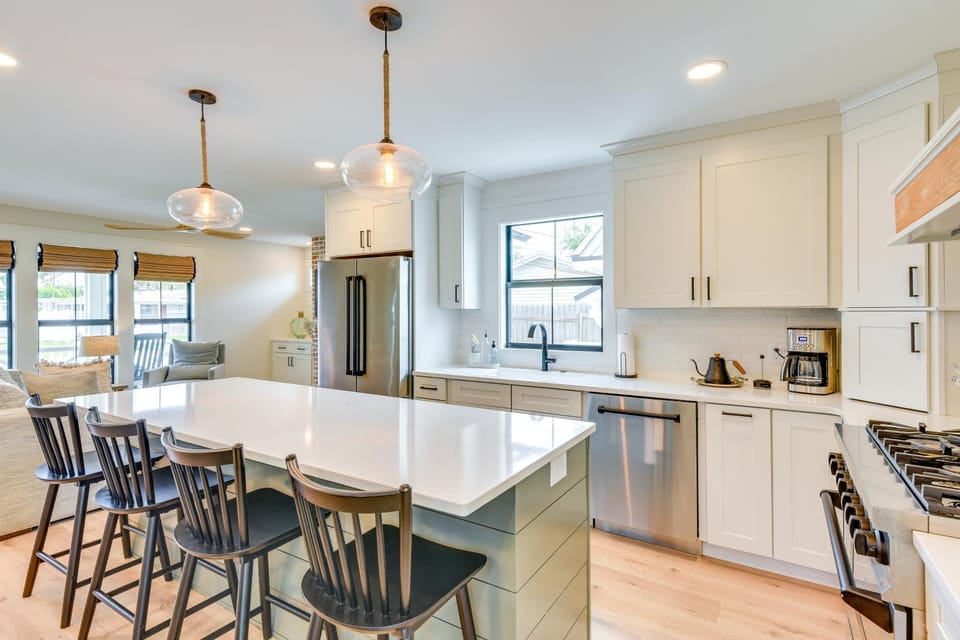 Designer Home Near 30A: Heated Pool, Walk to Beach House in Laguna Beach