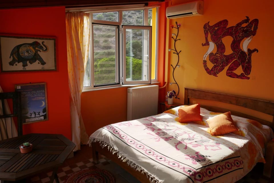 Bed, Photo of the whole room, Bedroom, wardrobe, air conditioner
