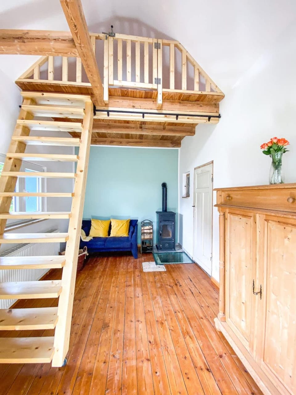 Tiny House im grünen Rangsdorf fuer 4 mit Kamin RAN House in Germany