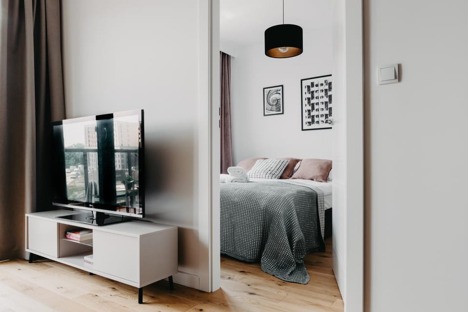 Bed, TV and multimedia, Living room, Photo of the whole room, Seating area, Evening entertainment, Bedroom
